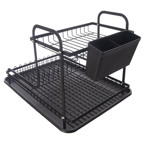 Orion Drutowany ociekacz z tacą Radka, 2 poziomy,42,5 x 32 x 29 cm