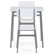 Jídelní set pro 2 osoby CORE White, šedá konstrukce