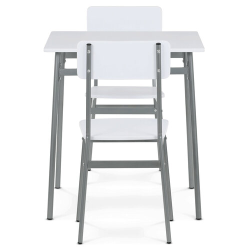 Jídelní set pro 2 osoby CORE White, šedá konstrukce
