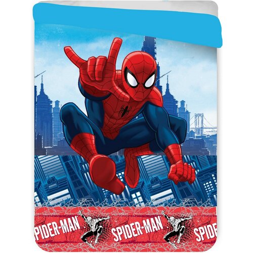Dětská prošívaná přikrývka Spiderman, 180 x 260 cm