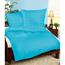 Lenjerie pat 1 pers. turcoaz, creponată, 140 x 200 cm, 70 x 90 cm