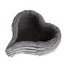 Dekoracja pogrzebowa Doniczka betonowa Serce, 20 x 8,5 x 18,5 cm
