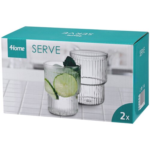 4Home Zestaw szklanek Serve, 350 ml, 2 szt.