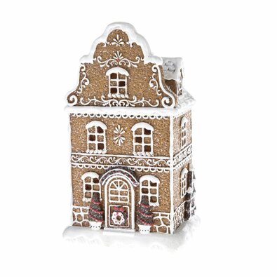 Karácsonyi LED dekoráció Mézeskalács ház , 12 x20,5 cm