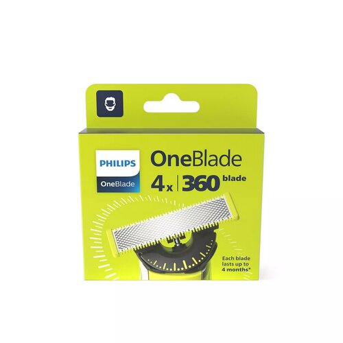 Výměnné břity pro Philips OneBlade 360 QP440/50, 4 ks
