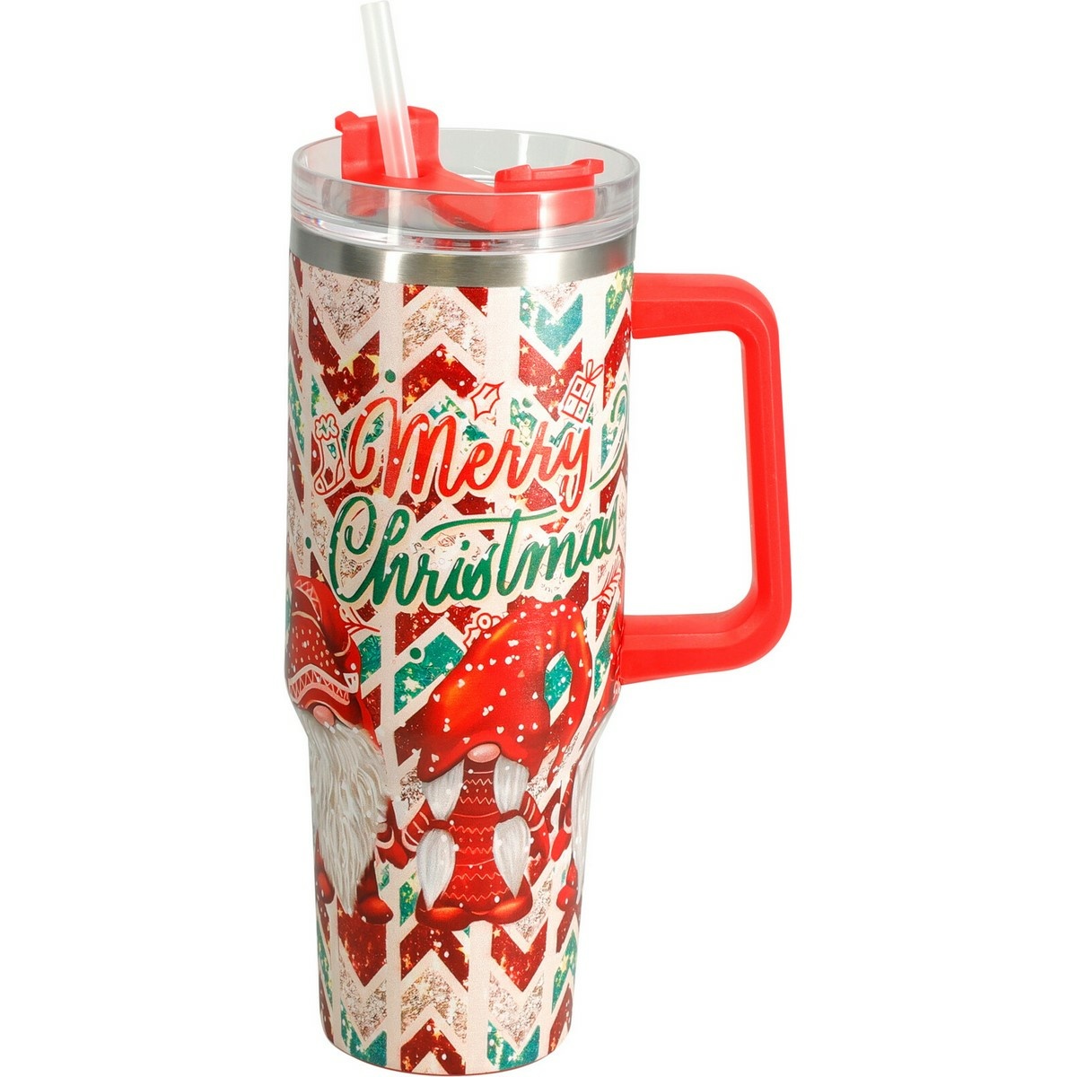 Merry Christmas karácsonyi termokanna 1,2 l, piros