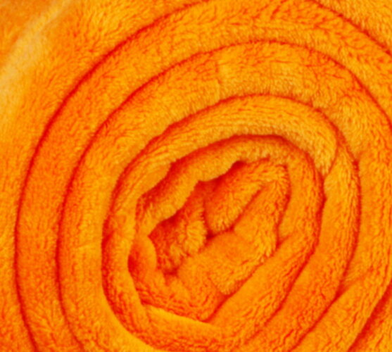 Deka Simonne z mikrovlákna, oranžová