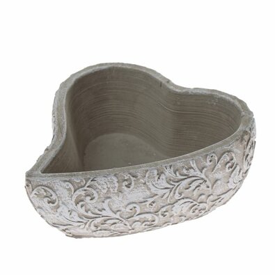 Betonübertopf Herz Orient, 16x 6 x 18 cm