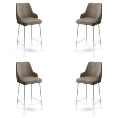 Enox Cappuccino és White bárszék szett, 4 db