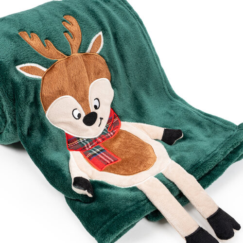Pătură de Crăciun 4Home Reindeer, 150 x 200 cm