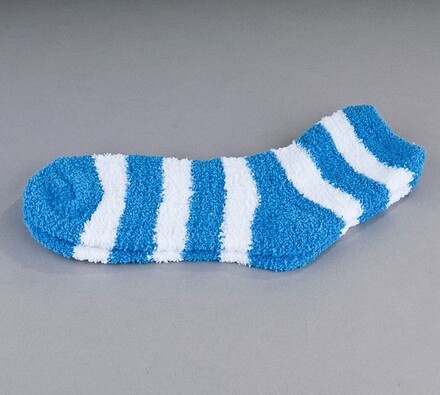Sada 2 párov ponožiek na spanie Batepo, tm. modré, biela + modrá