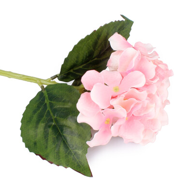 Umělá květina Hortenzie, růžová