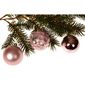 Amagro karácsonyi dísz készlet, 12 db-os, rózsaszín, átmérő: 5 cm