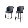 Set de scaune de bar Fora Anthracite, 2 buc.