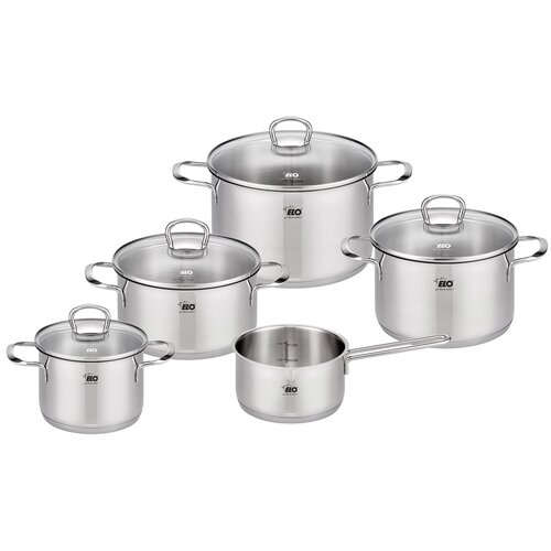 Elo 90835 5-комплектний набір нержавіючих каструльJaspis