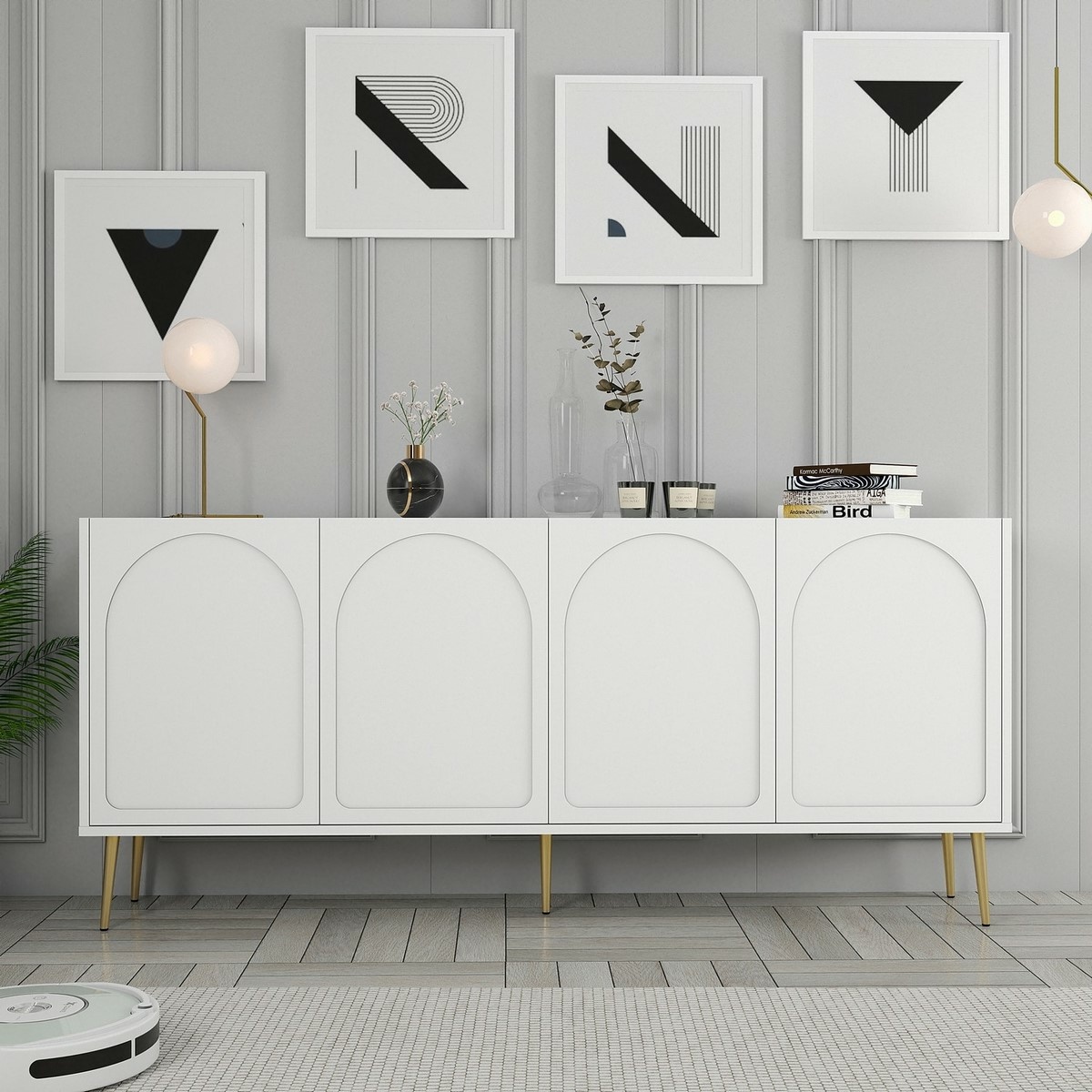 Skrinka Lyon White and Gold