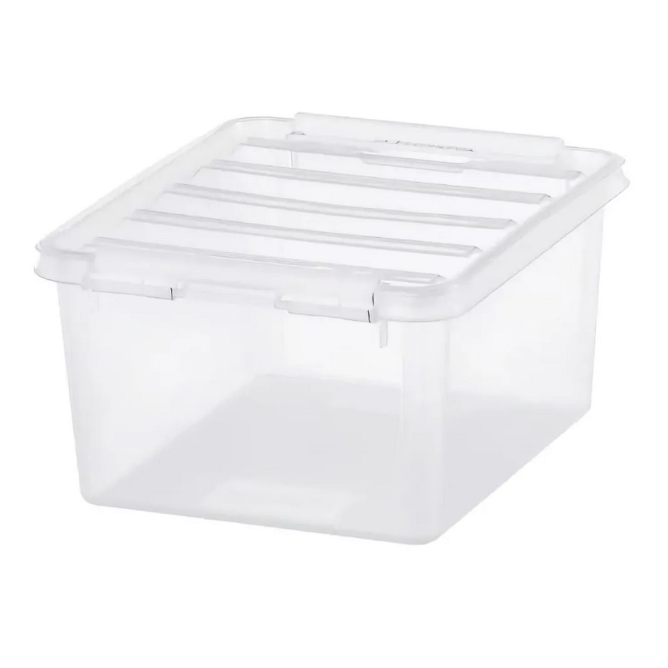 SmartStore Úložný box s bílými klipy Classic, 2 l