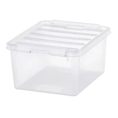 SmartStore Úložný box s bielymi klipmi Classic, 2 l