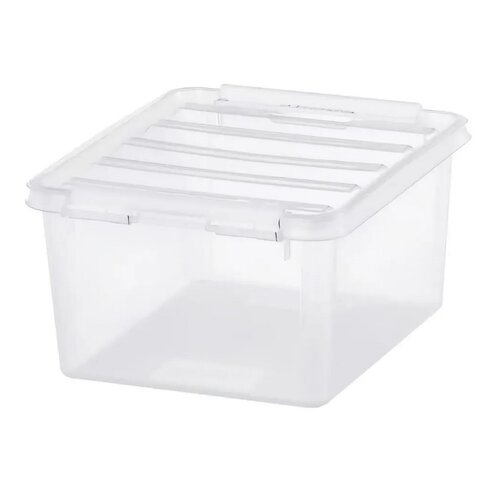 SmartStore Tárolódoboz fehér kapcsokkal Classic, 2l