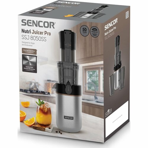 Sencor SSJ 8050SS csavaros gyümölcscentrifuga
