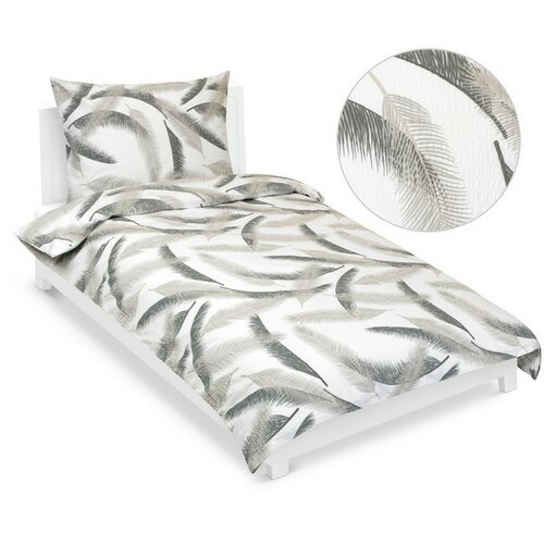 Bellatex Krepové povlečení Pírko, 140 x 220 cm, 70 x 90 cm