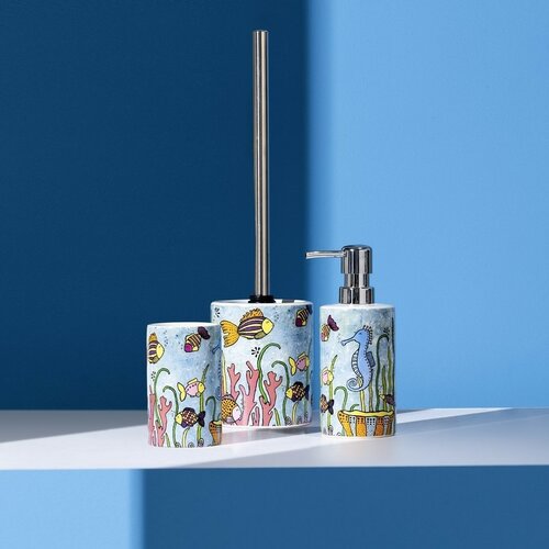 Wenko Keramický dávkovač mydla Ocean Rollin Art, 360 ml