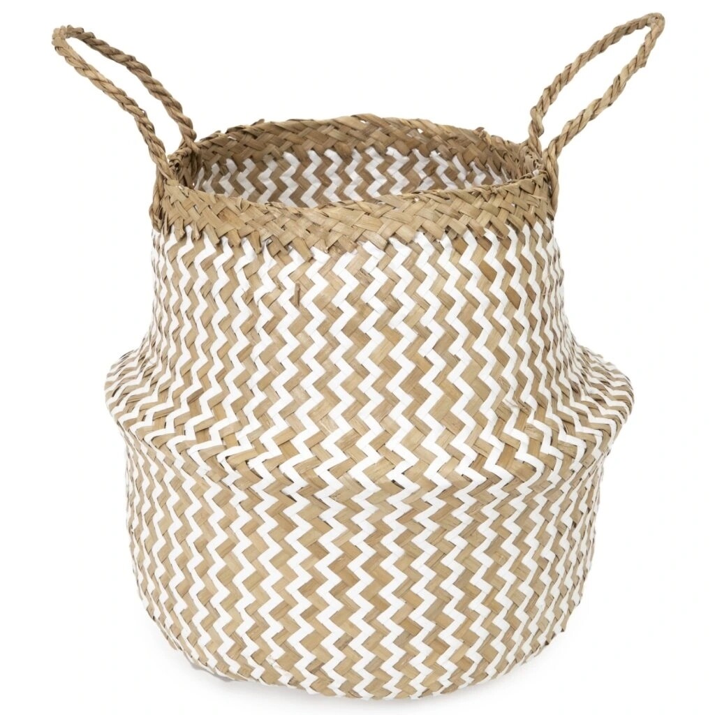Compactor Prírodný košík z morskej trávy a papiera Belly S, skladací, 27 x 26 cm, S