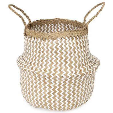 Compactor Prírodný košík z morskej trávy a papiera Belly S, skladací, 27 x 26 cm