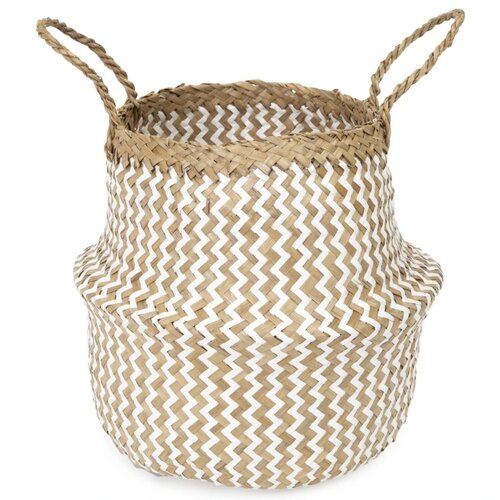 Compactor Přírodní košík z mořské trávy a papíru Belly S, skládací, 27 x 26 cm