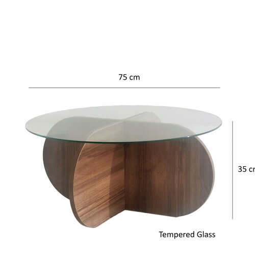 Konferenční stolek Bubble Walnut