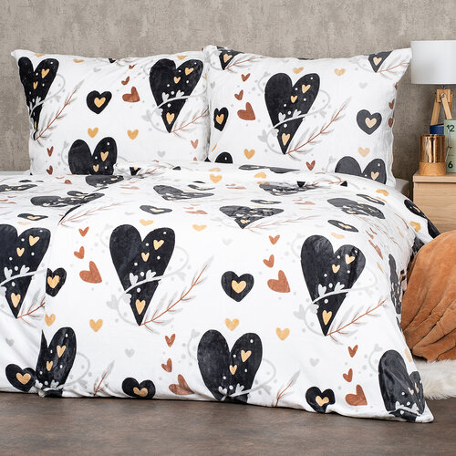 4Home Posteljnina iz mikroflanela Romantic, 160 x 200 cm, 70 x 80 cm