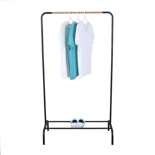 Suport de haine cu raft RAPSO, negru