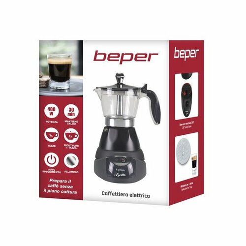 Beper BC040N aparat electric de cafea Moka pentru3 cești