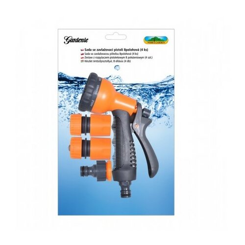 Set de aspersoare cu pistol de stropit cu 8 poziții, 4 bucăți