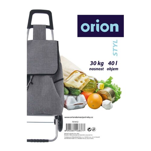 Orion Nakupovalna torba na kolesih Stil siva, 30 x22 x 53 cm