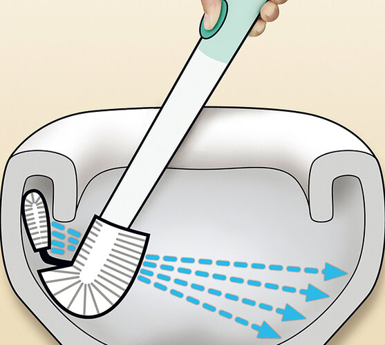 Wenko WC štětka s dávkovačem na čistící přípravek