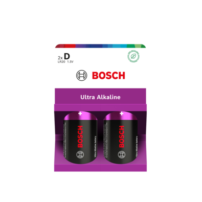 Bosch Baterie D Ultra Alkaline, 2 ks