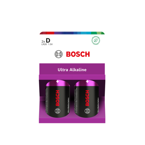 Bosch Baterie D Ultra Alkaline, 2 ks
