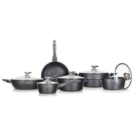 Banquet Antihaft-Kochgeschirr-Set Diam, on Matte Grey, 11 St.