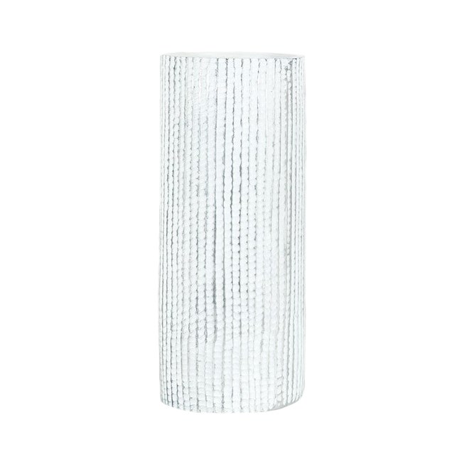 Autronic Polyresinová váza Stripe modrá, 35,5 cm