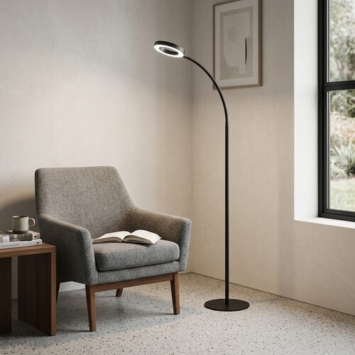 Rabalux 74004 stojacia LED lampa Rader, 11 W, čierna