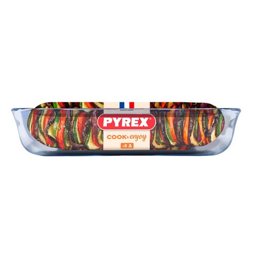 Pyrex stekleni pekač 4,9 l, 40 x 27 x 7 cm