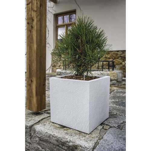Flower Lover Samozavlažovací květináč Cubico Stonebela, 27 cm