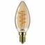 Philips LED filament žiarovka E14 B35 3W (25W) 2200K stmievateľná, jantarová