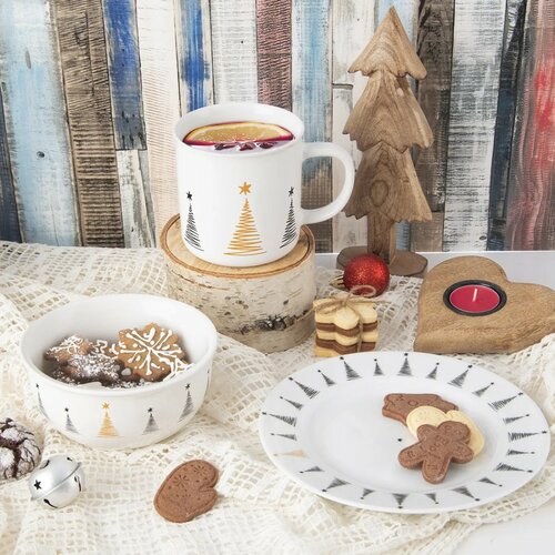 Orion porcelanski desertni krožnik Stromek, premer20 cm