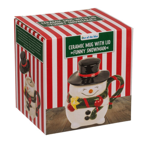 Becher mit Deckel Happy Snowman, 300 ml