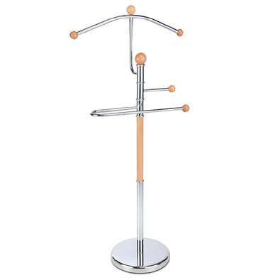 Stummer Diener ABD-1278 CR Chrom/Eiche, 112 cm