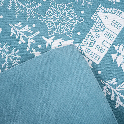 Suport farfurie Pădure de iarnă, verde, 33 x 45 cm