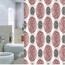 Sprchový závěs Pesaro červenošedá, 180 x 200 cm