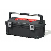 Keter Werkzeugschrank mit Organizer Hawk, 66 x 28,7 x 26,6 cm, schwarz-rot